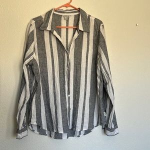 Orvis striped linen top